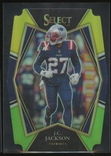 2021 Panini Select Green Yellow Premier Level Die Cut JC Jackson New England