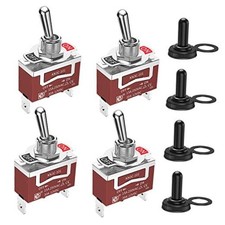 Waterproof Toggle Switch 12V Marine Boat Automotive Car SPST 2 Pin ON ON-OFF
