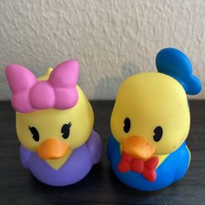 Donald and Daisy Duck Rubber Duckies Baby Toys Bath Duckies