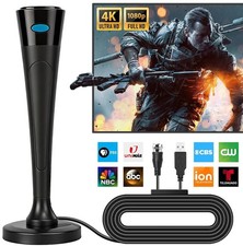 DVB-T2 FULL HD TV Antenne terrestrisch Aktiv DAB Zimmerantenne 39dbi + 5M Kabel