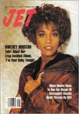 Whitney Houston JET Cover Magnet   1990  I m Your Baby Tonight  Era 2.5x3.5 