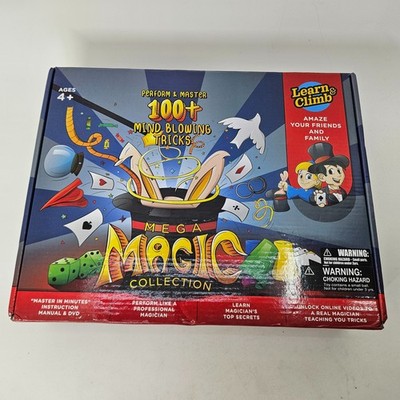 Learn & Climb Mega Magic Collection 100+ Tricks Kids Magic Set Manual DVD Age 4+