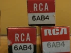 6AB4 NOS RCA 1960 radio vintage amplifier audio vacuum tubes 3 pieces