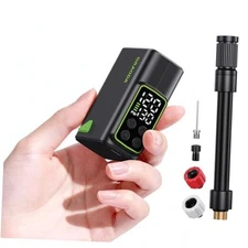 Bike Pump - 150PSI Portable Bicycle Floor Pump with Digital Gauge, 