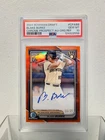 2024 Bowman Draft BLAKE BURKE Auto 1st Chrome /25 True Orange PSA 10 GEM #JR1