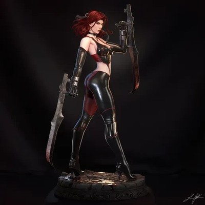 Rayne BloodRayne Resin Sculpture 1:4 Scale Unpainted Gothic Garage Kit Abe3D