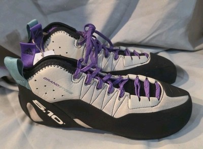 Adidas 5.10 Grandstone Climbing Shoes Black Purple BC0866 Men SZ 9 NWOB Defect
