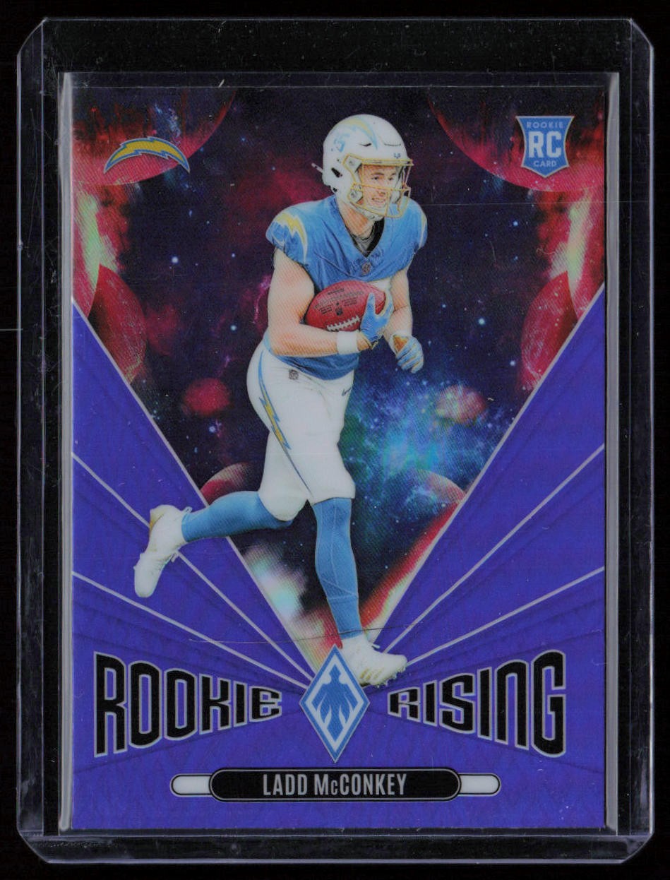 2024 Panini Phoenix - Rookie Rising Purple #RR-LMY Ladd McConkey