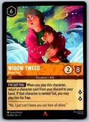 Disney Lorcana Widow Tweed - Kindly Soul Winterspell Rare #26/204