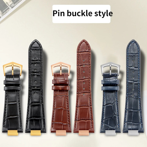 25*13mm Leather Watch Band Strap For Patek Nautilus 5711 5712 5980 5722 Bracelet - Picture 3 of 32