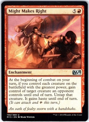 Might Makes Right 156 U Magic 2015 (M15) Magic the Gathering MTG NM