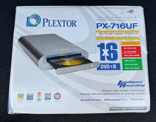 Plextor PX-716UF External DVD/CD Rewritable Drive Burner