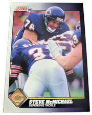 1991 Score Football #492 Steve McMichael Chicago Bears NFL Card (C2