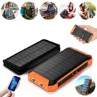 Solar Powerbank 32000mAh Tragbar Externer Batterie Ladegerät für Alle Handys DE