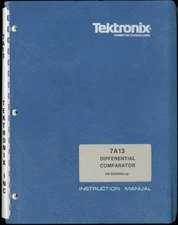 TEKTRONIX 7A13 DIFFERENTIAL COMPARATOR INSTRUCTION MANUAL 070-1948-00