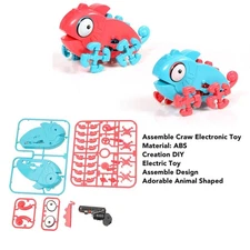 Kid Assemble Crawl Electronic Toy DIY Assembled Crawling Animal Shaped Cartoon