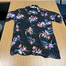 VTG 80s Islander Men's Hawaiian Short Sleeve Button up Shirt Size M Multicolor