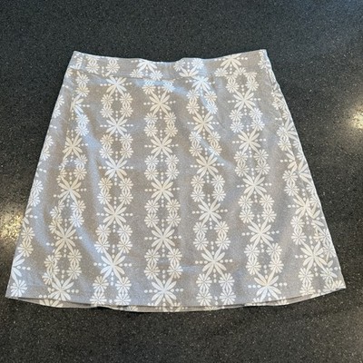 RipSkirt Hawaii Length 2 Size M Boho Lei Gray Floral Adjustable Travel Quick Dry