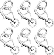 925 Sterling Silver Lobster Claw Clasp with Closed Jump Rings,Necklace Clasps an