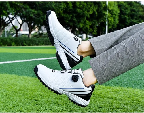 Männer Sports Golfs Chuhe Anti-Rutsch-Spikes Golf Training Leder Wanderschuhe - Picture 21 of 30