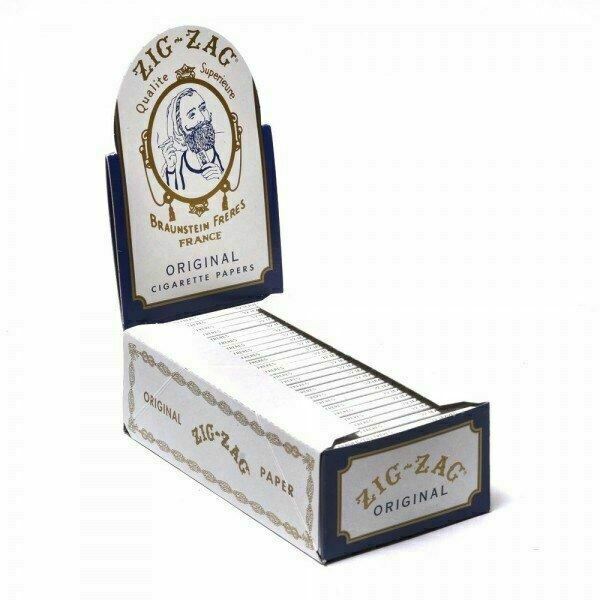Zig Zag original White Cigarette Papers. Available Now for 34.99