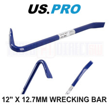 US PRO Tools Wrecking Bar Crowbar Prybar 12" x 12.7mm 6876