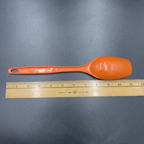 Foley orange massiv Servierlöffel 11 Zoll Nylon Made in USA EUC Vintage 1970er - Bild 6 von 6