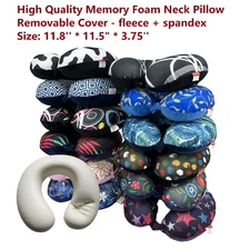 Comfortable Memory Foam Color U Shape Neck Pillow Travel Home Decoration Support