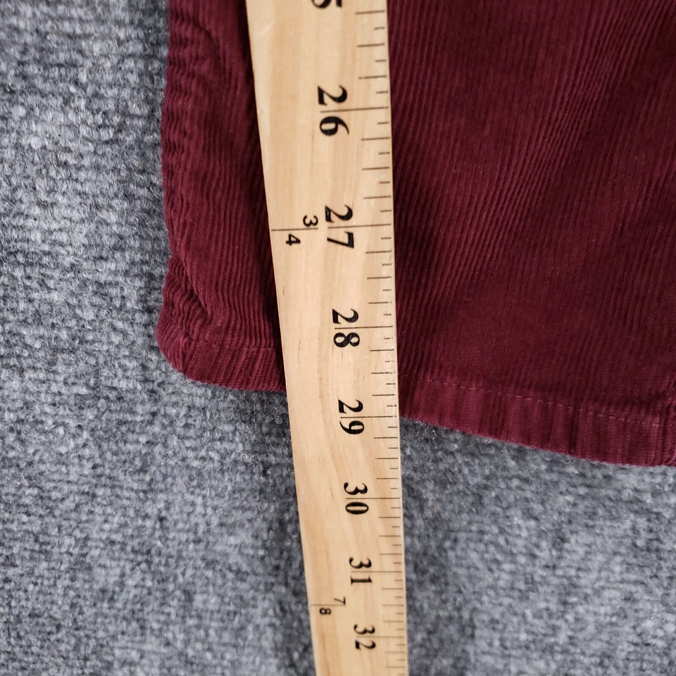 Pantalones Brooks Brothers Niños 14 Rojo Pana Chino Recto Frente Plano Vellón Foto 4 de 4