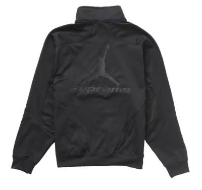 Supreme Jordan Tricot Track Jacket Medium FW24 Black Brand New