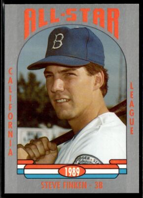 1989 Cal League All-Stars Steve Finken Bakersfield Dodgers #22