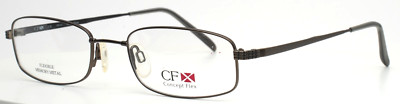 CONCEPT FLEX CX7171 GR Grey Mens Rectangle Full Rim Eyeglasses 52-19-145 B:29