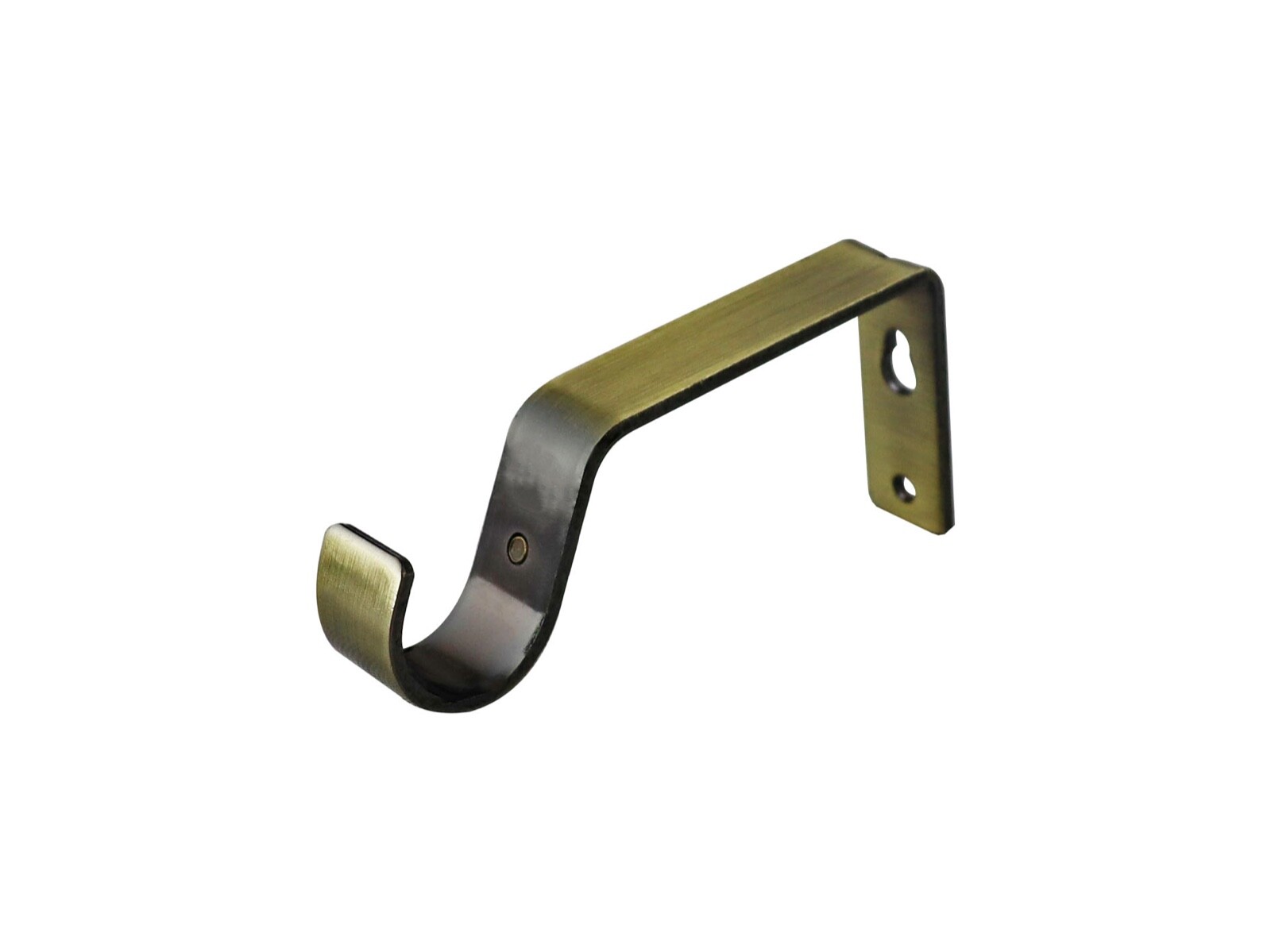 Antique Brass Curtain Pole Rod Brackets 19mm 28mm 35mm Recess