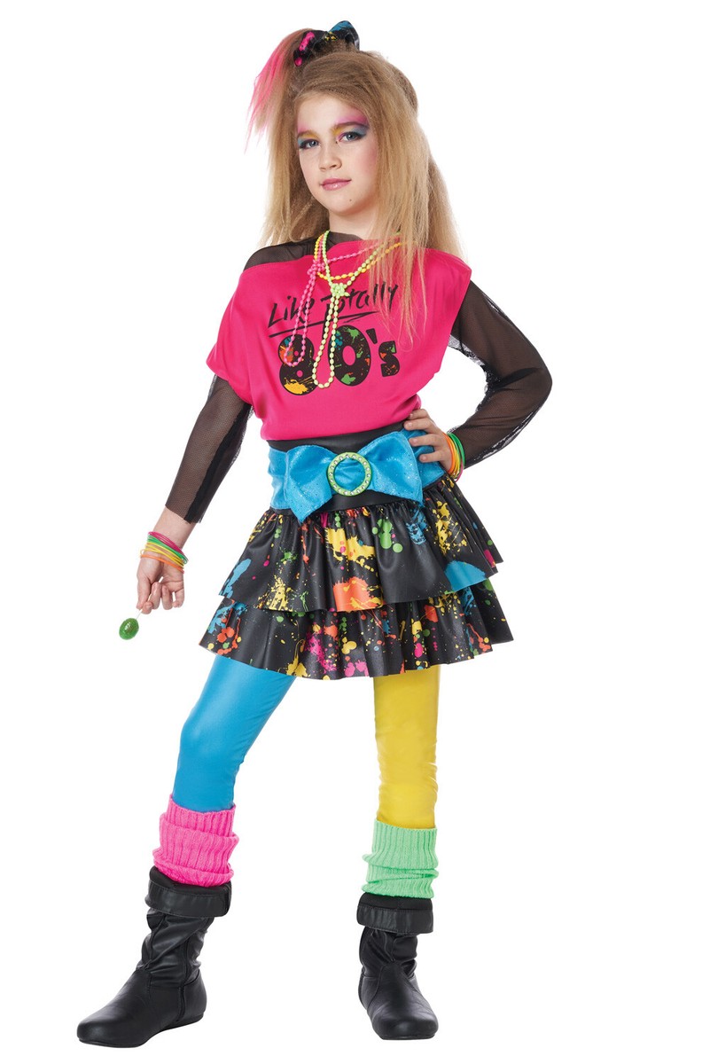 Rock De Los 80 Vestimenta Like Totally 80s Child Costume
