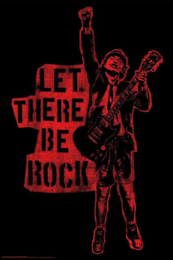 AC/DC Let There be Rock Poster 24x36 inch