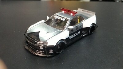 カイドーハウス⭐︎チェイス⭐︎ 日産スカイラインGT-R(R34 ) MINIGT Kaido House MINI GT 120 Chase Nissan Skyline GT-R (R34