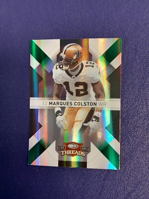 2009 Donruss Threads Green SP #63 Marques Colston /100 - Saints 