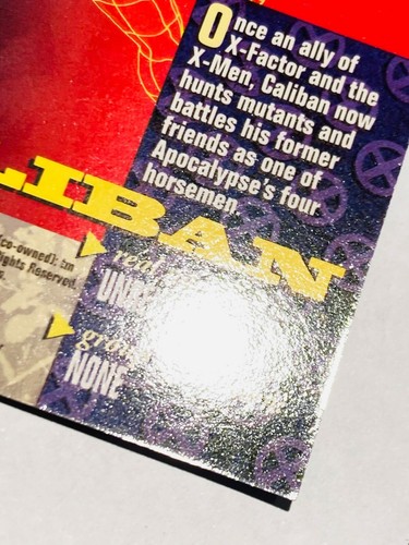 1994 X-men Caliban ' 94 MARVEL Trading Card Game Rare Gary Ciccarelli #76 F/S - Picture 11 of 12