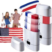 2PCS Patriotic Red White Blue Stick Face Paint 4th of July 3 Color Face Paint