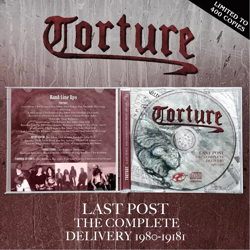 TORTURE - Last Post - The Complete Delivery 1980-1981 (LIM. 400 JEWEL CASE CD*NW - Bild 3 von 4