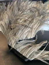 Natural Emu Feather Plume Fringe Ribbon Trim Tassel Price for 30cm DIY Craft