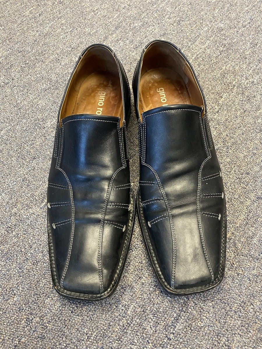 Gino Rossi Black Men Size 44 EUR 11M US Loafer Leather Dress  display picture 1