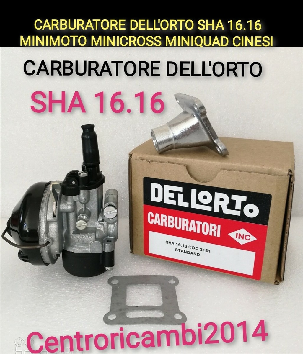 Carburatore Dell'Orto SHA 16/16 Standard Per Ciclomotori - Cod. 2151 - Foto 2