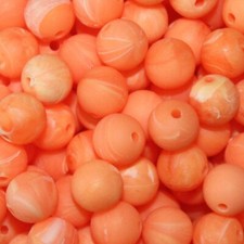 TroutBeads MB10-10 Mottled Fishing Beads Glow Roe 10mm 15pk
