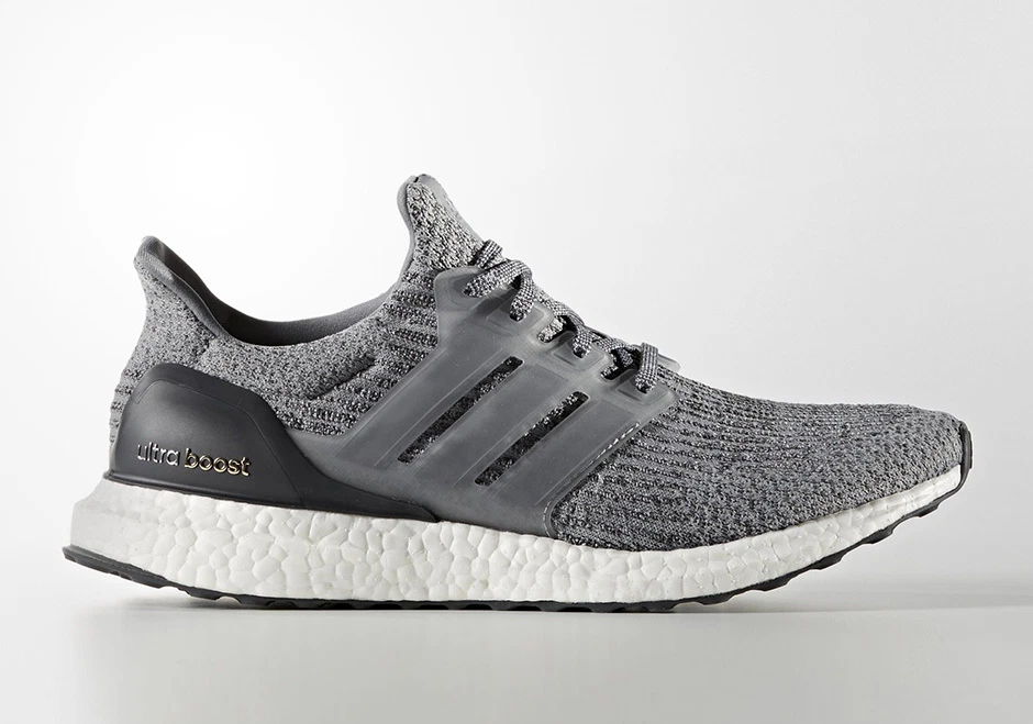 Adidas Ultra Boost 3.0 size 9. Heather Grey White. BA8849. Mystery Grey. NMD
