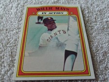 1972   TOPPS  #50    WILLIE  MAYS    I.A     GIANTS     NM  /   MINT  OR  BETTER