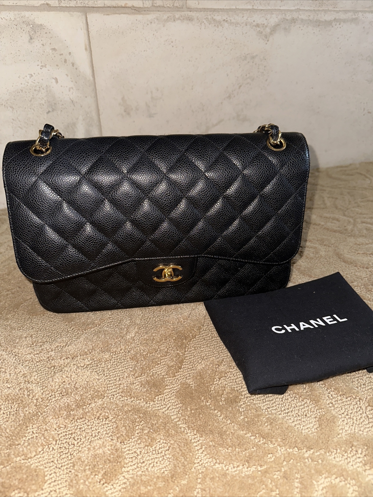 100% AUTHENTIC CHANEL CLASSIC Large DOUBLE FLAP w… - image 1