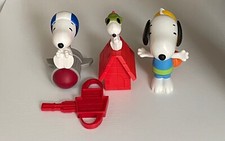 LOT OF 3 MC DONALD'S Peanuts Snoopy Happy Meal Toys 2015-2018
