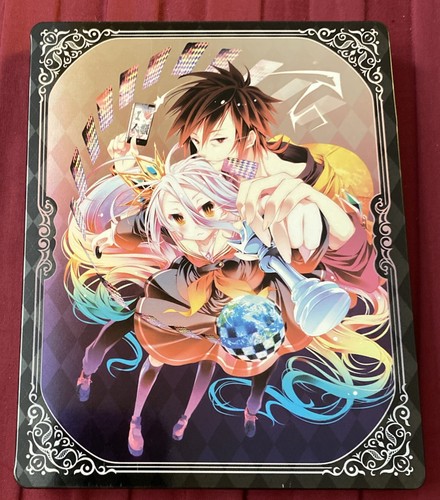 No Game No Life SteelBook Collectors Edition W/ Slipcver Blu Ray TV Series+Movie - Foto 3 di 8