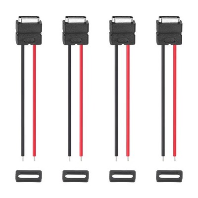 4Pcs Type-C Stecker für Drahtanschluss 2-polig